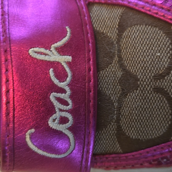 Coach Pink and Brown Sneakers - Picture 6 of 8